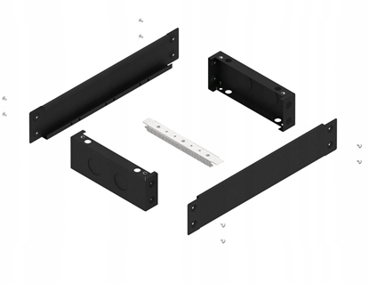 Изображение Eti-Polam Cokó o wysokoci 100 mm RAL9005 do obudów HXS400 szerokoci 4 (1050) PH1 D4-W4