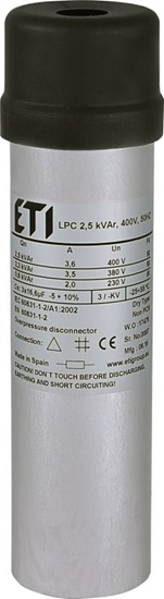 Изображение Eti-Polam Kondensator LPC 25 kVAr 400V 50Hz (004656702)