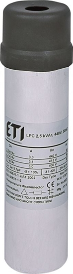 Изображение Eti-Polam Kondensator LPC 25 kVAr 440V 50Hz (004656710)