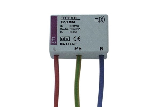 Изображение Eti-Polam Ogranicznik przepi moduowy MINI ETITEC D 255/3 - 002441632
