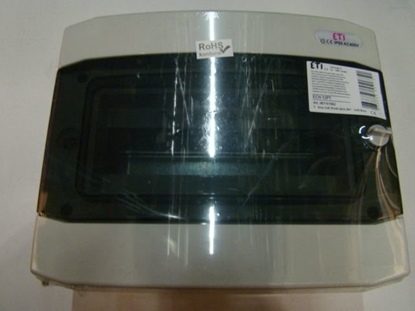 Picture of Eti-Polam Rozdzielnica N/T 12 moduów ECH-12PT drzwi transparentne IP65 - 001101062