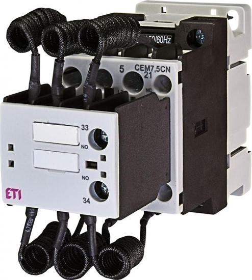 Изображение Eti-Polam Stycznik kondensatorowy 7,5kvar 1Z 1R 230V AC CP CEM7,5CN.11-230V-50Hz (004643800)