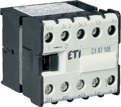 Attēls no Eti-Polam Stycznik miniaturowy 6A 3P 230V AC 0Z 1R CE07.01-230V-50/60Hz (004641013)