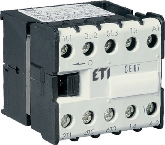 Picture of Eti-Polam Stycznik miniaturowy 7A 3P 400V AC 1Z 0R CE07.10-400V-50/60Hz 004641024