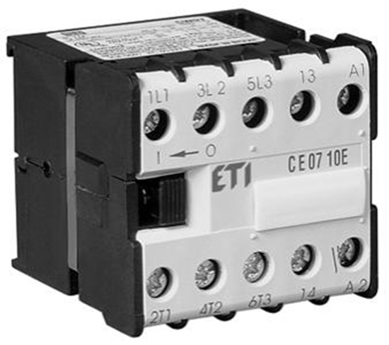 Изображение Eti-Polam Stycznik mocy CE07.10-230V-50/60Hz 7A 3P 230V AC 1Z 0R 004641023
