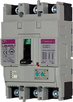 Attēls no Eti-Polam Wycznik mocy 4P 160A 36kA wyzwalacz termo-magnetyczny (EB2 160/3S)