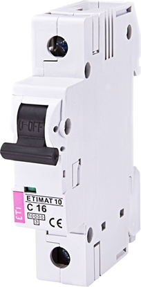 Изображение Eti-Polam Wycznik nadprdowy 2P C 16A 10kA AC ETIMAT10 (002133716)