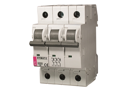 Изображение Eti-Polam Wycznik nadprdowy ETIMAT 6 3p 6kA C16 - 002145516