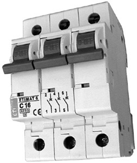 Изображение Eti-Polam Wycznik nadprdowy ETIMAT10 3P C 63A 6kA - 002135722
