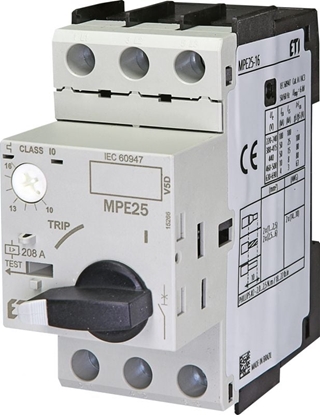 Attēls no Eti-Polam Wycznik silnikowy 3P 9kW 10-16A MPE25-16 (004648011)