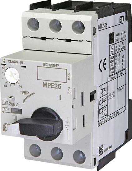 Picture of Eti-Polam Wycznik silnikowy 3P 9kW 10-16A MPE25-16 (004648011)