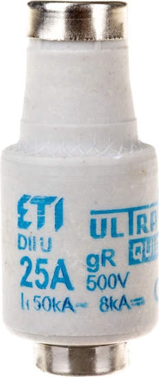 Picture of Eti-Polam Wkadka bezpiecznikowa 25A DII gR 500V DIIUQ25A E27 (004322007)