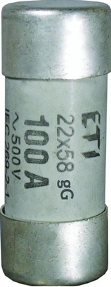 Attēls no Eti-Polam Wkadka bezpiecznikowa cylindryczna CH22P 22x58 aM 125A/400V (006711054)