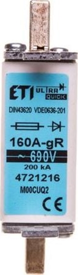 Picture of Eti-Polam Wkadka bezpiecznikowa NH00C 160A gR 690V M00CUQ2 004721216 - 004721216