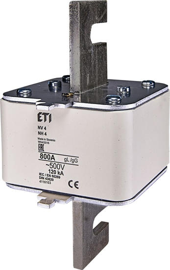 Picture of Eti-Polam Wkadka bezpiecznikowa NH4 800A gG 500V WT-4 (004116103)