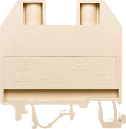 Attēls no Eti-Polam Zczka szynowa gwintowa 10mm2 beowa VS 10 PA 003901101