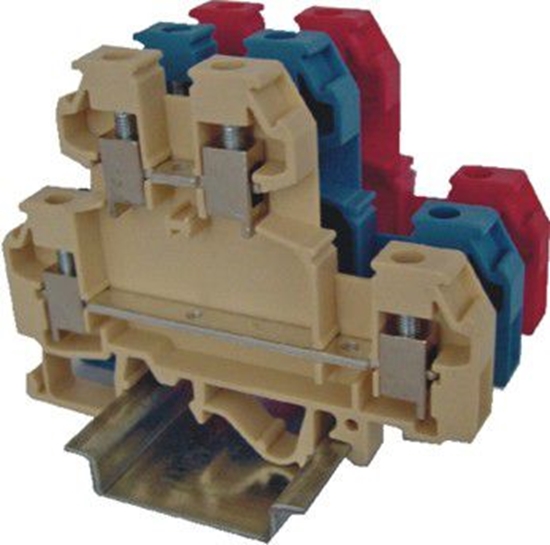 Изображение Eti-Polam Zczka szynowa gwintowa 2-pitrowa 4mm2 beowa VS 4 NA (003901277)