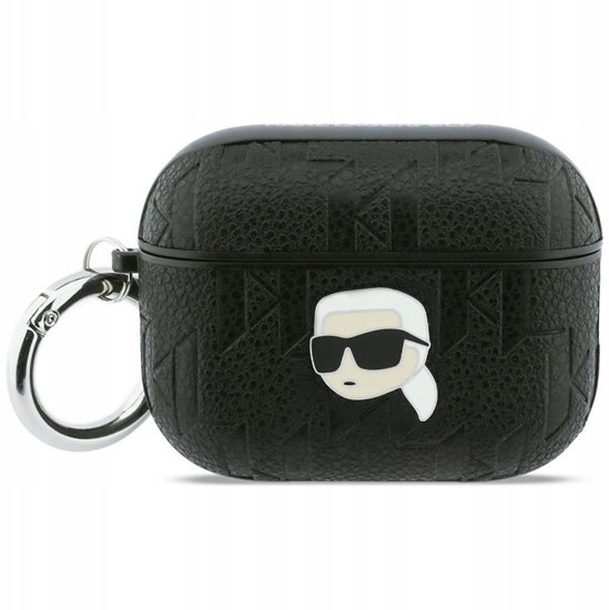 Изображение Etui Karl Lagerfeld Monogram Karl Head do Apple AirPods Pro 3 czarny