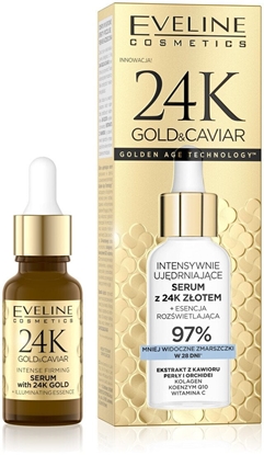 Изображение Eveline 24K Gold&Caviar Intensywnie ujdrniajce serum z 24K zotem 18ml
