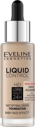 Изображение Eveline Liquid Control HD Podkad do twarzy z dropperem nr 035 Natural Beige 32ml