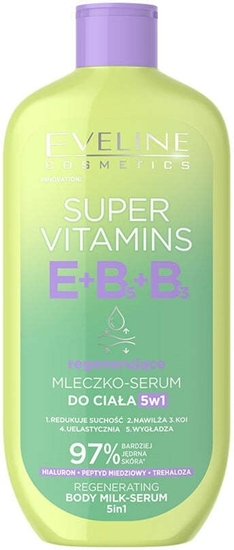 Picture of Eveline Super Vitamins E+B5+B3 regenerujce mleczko do ciaa 5w1 350ml