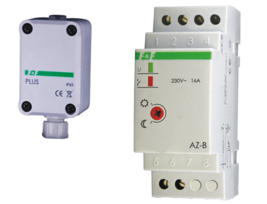 Picture of F&F Automat zmierzchowy 16A 230V 2-1000lx sonda AZ-B PLUS