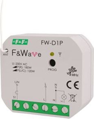 Attēls no F&F ciemniacz uniwersalny 230V do puszki podtynkowej 60 (FW-D1P)