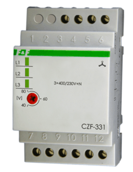 Picture of F&F Czujniki zaniku fazy 3x400V+N 2NO/NC - CZF-331