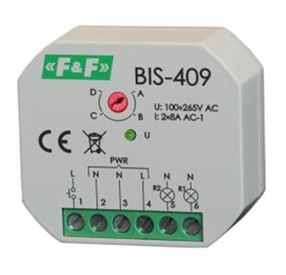 Picture of F&F Przekanik BIS-409 zzterofunkcyjny do puszki podtynkowej Ø60 - BIS-419