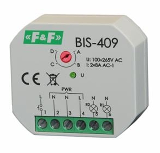 Picture of F&F Przekanik BIS-409 zzterofunkcyjny do puszki podtynkowej Ø60 - BIS-419