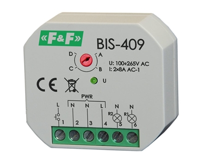 Picture of F&F Przekanik bistabilny 2Z 8A 230V AC BIS-409