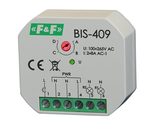 Picture of F&F Przekanik bistabilny 2Z 8A 230V AC BIS-409