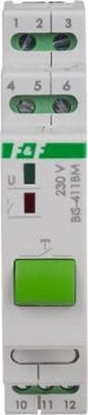 Picture of F&F Przekanik bistabilny z przyciskiem do sterowania rcznego i z pamici monta na szynie DIN 230V BIS-411BM