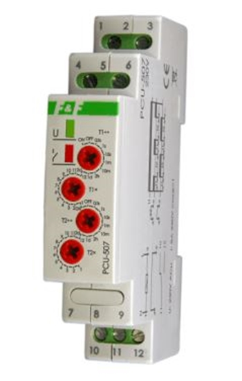 Изображение F&F Przekanik czasowy uniwersalny 230V 2x8A - PCU-507
