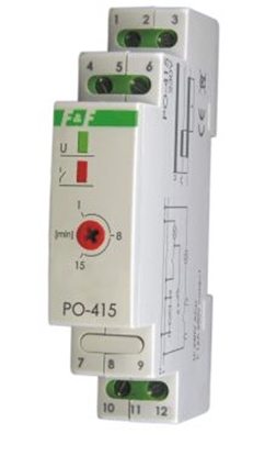 Attēls no F&F Przekanik czasowy z opónionym opadaniem 16A 230V - PO-415