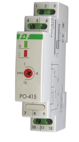 Picture of F&F Przekanik czasowy z opónionym opadaniem 16A 230V - PO-415