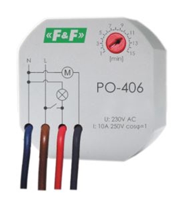 Attēls no F&F Przekanik czasowy z opónionym opadaniem 230V 10A - PO-406