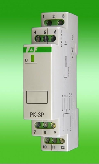 Picture of F&F Przekanik elektromagnetyczny 12V 3x8A - PK3P12