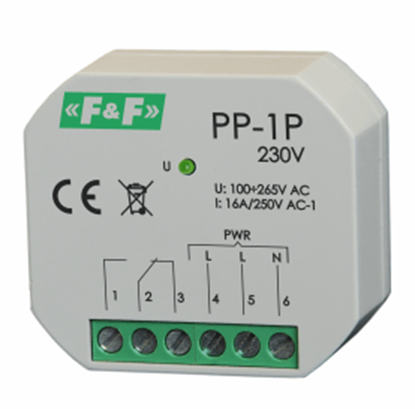 Attēls no F&F Przekanik elektromagnetyczny 1P 16A P/T - PP-1P 230V