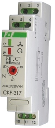 Изображение F&F Przekanik kolejnoci zaniku i asymetrii faz 10A 1P 4sek 40-80V CKF-317