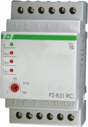 Picture of F&F Przekanik kontroli poziomu cieczy trójstanowa 1-100kOhm 230V AC PZ-831RC-B