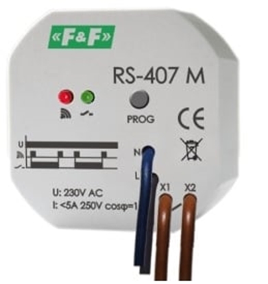Picture of F&F Przekanik sterowania radiowego 1Z 5A 230V monostabilny odbiornik RS-407 M