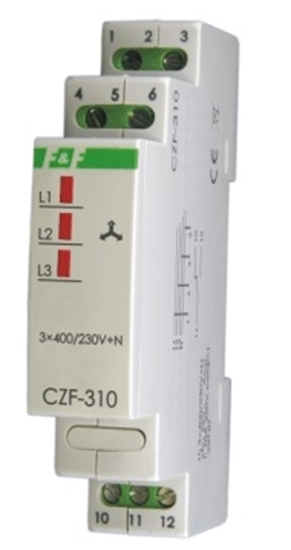 Изображение F&F Przekanik zaniku i asymetrii faz 10A 1P 4sek 55V CZF-310