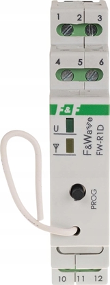 Picture of F&F Radiowy pojedyczy przekanik bistabilny - monta DIN 85-265V AC/DC multifunkcyjny FW-R1D-P