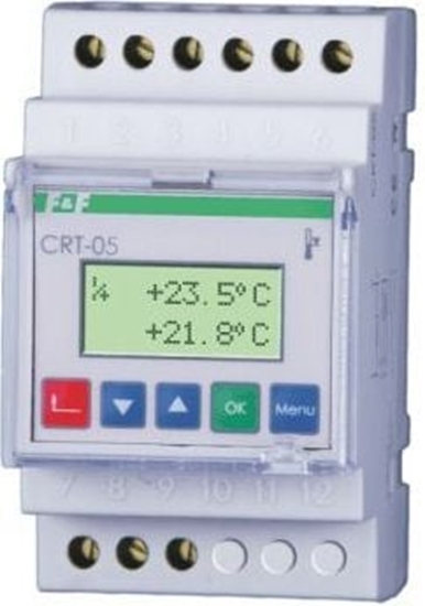 Picture of F&F Regulator temperatury 2-funkcyjny -100-400 st.C 16A 1P cyfrowy (CRT-05)