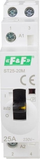 Picture of F&F Stycznik moduowy z ustawieniem rcznym 25A styk 2Z ST25-20M