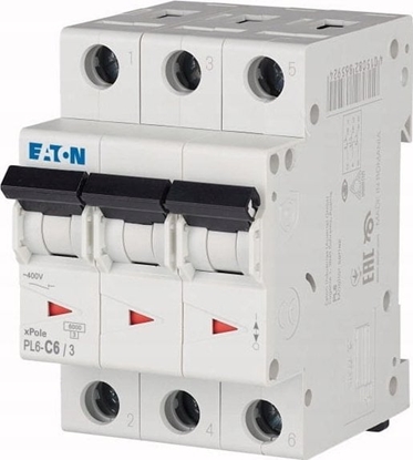 Picture of F&F Wycznik nadprdowy 3P C 6A 6kA AC PL6-C6/3 286598