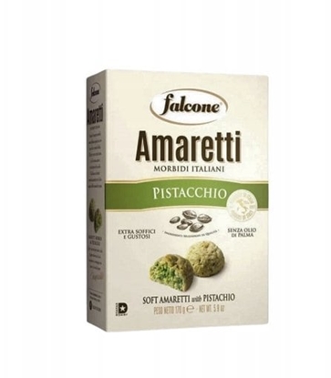 Attēls no Falcone Ciastka Amaretti Pistacchio 170g - Pistacjowe
