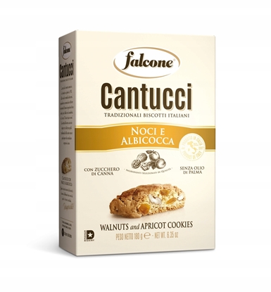 Attēls no Falcone Ciastka Cantucci Orzechy i morele 180g - Orzechowo-morelowe