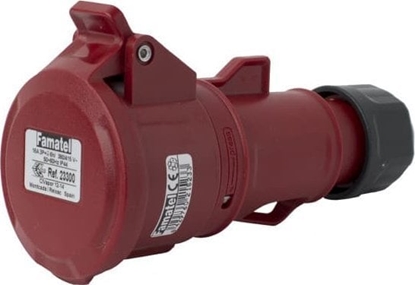 Picture of FAMATEL Gniazdo przenone 16A 4P 400V czerwone IP44 TOP SpeedPRO 23300